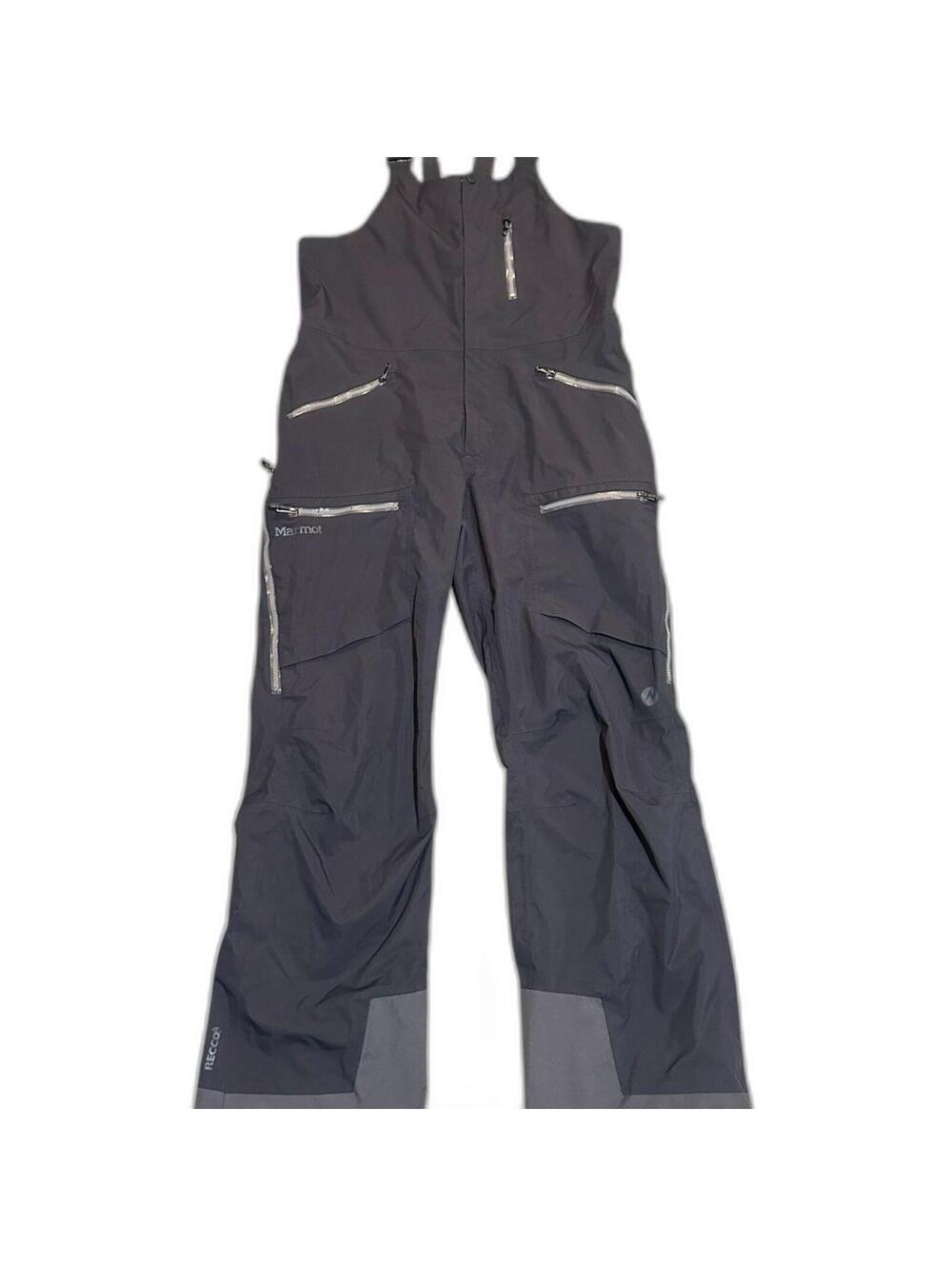 Marmot Alpinist Bib Pants Men’s Gray/Black Size Large